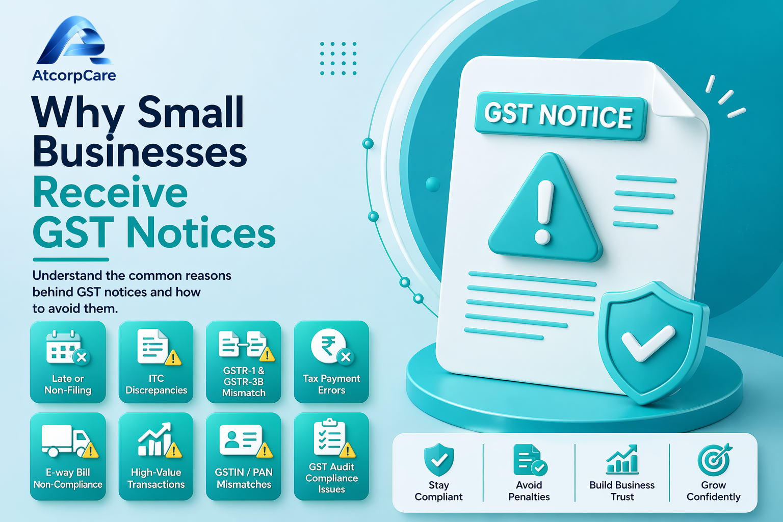 Why Small Businesses Receive GST Notices